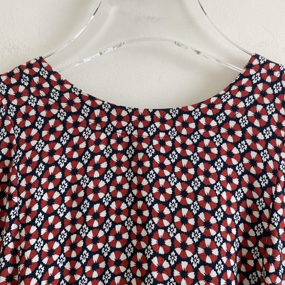 H&M Floral Patterned Swing Dress (Red) - Picture 4 of 16